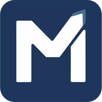 Icone azul da marca do Marcelo Mânica